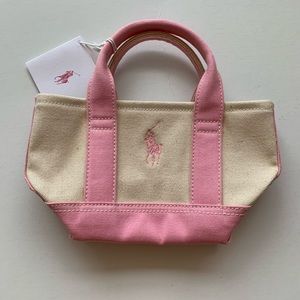 💕NEW💕Ralph Lauren Pink Pony Mini Tote